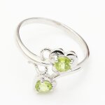 Bague peridot . argent 925 - argent