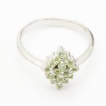 Bague peridot . argent 925 - argent