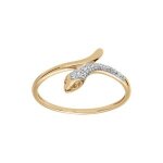 Bague plaqu or serpent