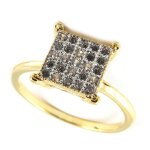 Bague plaqu� or  sissi  2 tons