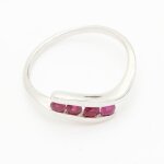 Bague rubis . argent 925 - argent