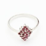 Bague rubis . argent 925 - argent