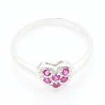 Bague rubis . argent 925 - argent