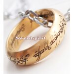 Bague le seigneur des anneaux anneau unique et chaine collector