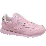 Baskets basses reebok classic leather metallic - rose - 36 1 / 2