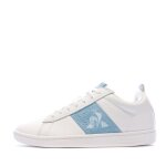 Baskets blanc / bleu femme le coq sportif court classic - 37