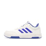 Baskets blanc / bleu garon adidas tensaur - 38 2 / 3