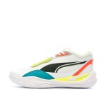 Baskets blanches / jaune homme puma playmaker pro - 43