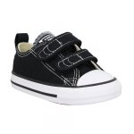 Baskets converse � scratch chuck taylor all star 2v pour enfants - noir - 21
