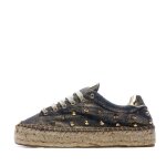 Baskets espadrille bleu � paillette femme replay nash - 36
