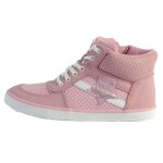 Basket montante cuir enfant clarks city flake - rose - 22