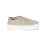 Baskets victoria blucher lona plataforma beige - 38
