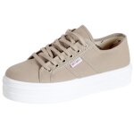 Baskets victoria blucher lona plataforma beige - 40