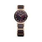 Bering time - 11422 - 765 - montre femme - quartz analogique - bracelet diff�rents mat�riaux multicolore ...