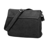Besace a4 grande taille grard hnon collection vintage 7173 - noir