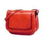 Besace katana en cuir de vachette collet vgtal 66801 - rouge