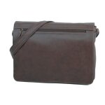 Besace katana cuir de vachette sauvage k 81209 - chocolat