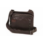 Besace katana cuir de vachette sauvage k 81665 - chocolat