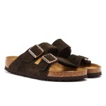 Birkenstock arizona suede sandales marron fonc? - 37