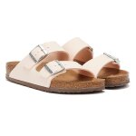Birkenstock arizona vegan birkibuc earthy sandales rose clair pour femmes - 40