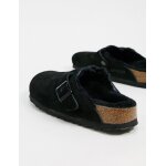 Birkenstock - boston - sabots doubls de fourrure - noir - 259883 - 39