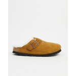 Birkenstock - boston - sabots doubl�s de fourrure - vison - fauve - 1001141 - 41