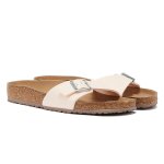 Birkenstock madrid vegan birkibuc sandales rose clair pour femmes - 39