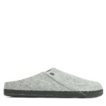 Birkenstock zermatt shearling pantoufles gris clair pour hommes - 44