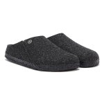 Birkenstock zermatt wool felt pantoufles gris fonce pour femmes - 37