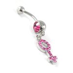 Body piercing  femme  rose