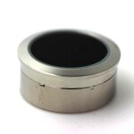 Bo�te luxe en acier pour diamant et pierres gemmes - 32 x 32 x 11 mm / 1