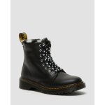 Bottes 1460 serena doubles de fourrure synthtique enfants en noir, blanc - 30