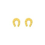Boucles d'oreilles enfant - or 18 carats - fer À cheval Boucles d'oreilles enfant - or 18 carats - fer À cheval