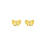 Boucles d'oreilles enfant - or 9 carats - papillon Boucles d'oreilles enfant - or 9 carats - papillon