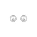 Boucles d'oreilles femme - diamant - or 18 carats
