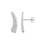 Boucles d'oreilles femme - oxyde de zirconium - argent 925