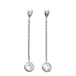 Boucles d'oreilles femme - oxyde de zirconium - argent 925