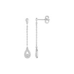 Boucles d'oreilles femme - oxyde de zirconium - argent 925