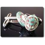 Boutons de manchettes cam�e en r�sine pharaon