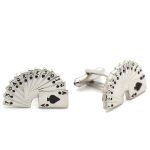 Boutons de manchettes cartes jeu de poker