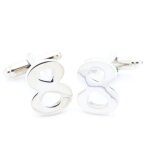 Boutons de manchettes chiffre 8