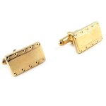 Boutons de manchette 'karl' plaqu or