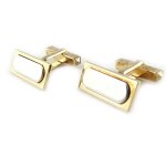 Boutons de manchette 'karl' plaqu or bicolore