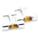 Boutons de manchettes niveau liquide