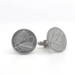 Boutons de manchettes pice de monnaie authentique   italie   10 lires