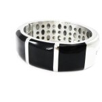 Bracelet acier  calypso  noir