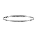 Bracelet acier demi jonc 3mm diamtre 60mm