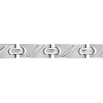 Bracelet acier stri� enfant - 16cm