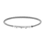 Bracelet acier pour thabora charms homme câble fermoir téléscopique 18cm réglable 17 et 16cm Bracelet acier pour thabora charms homme câble fermoir téléscopique 18cm réglable 17 et 16cm
