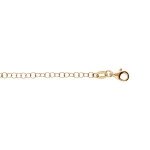 Bracelet argent et dorure jaune chane jaseron 18cm rglable
